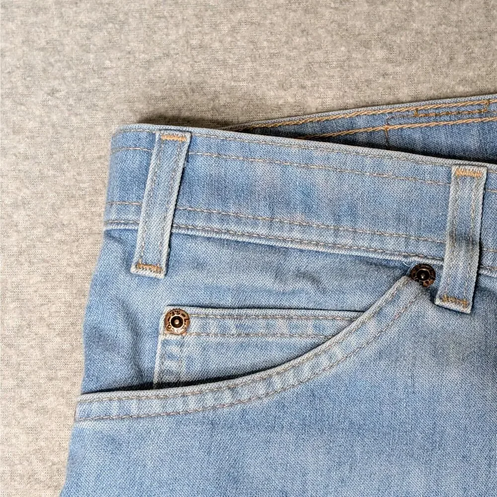 Vintage 90s Levi’s 415 Brown Tab Jeans Mens W38 L30 Light Wash Straight